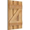 Ekena Millwork Spaced Board-n-Batten Shutters w/Z-Bar, Rough Sawn Western Red Cedar, 17 1/8W x 24H, PR RBS06Z17X024RWR - alternate 2